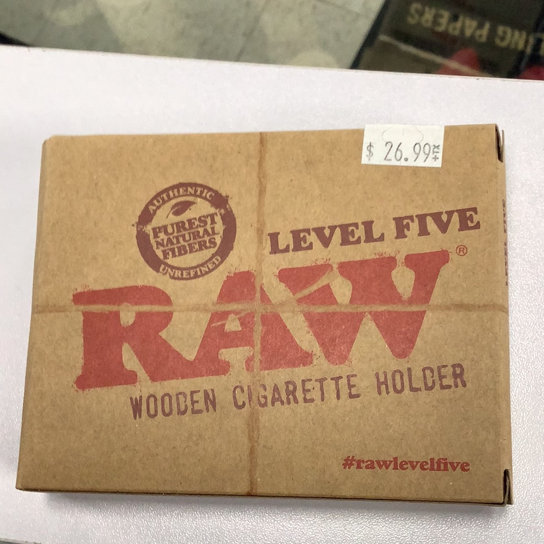 Raw Level Five Wooden Cigarette Holder
