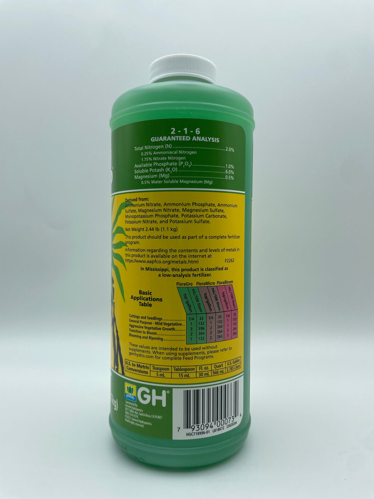 Flora Gro 2-1-6