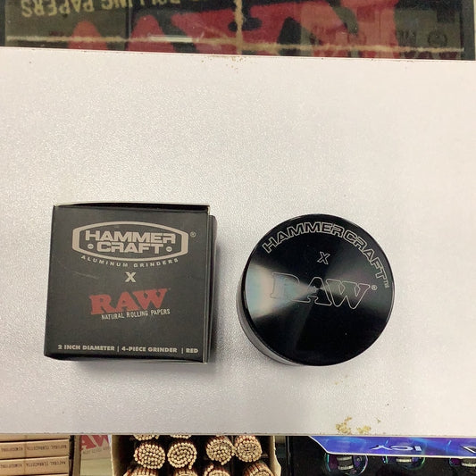 Raw Hammercraft Grinder 2" red
