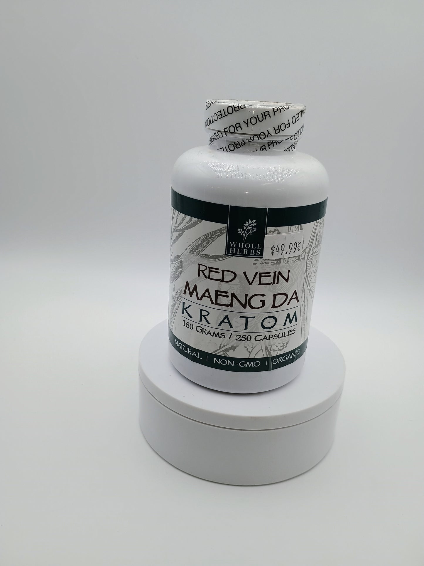 Whole Herbs Kratom Capsules 250 ct