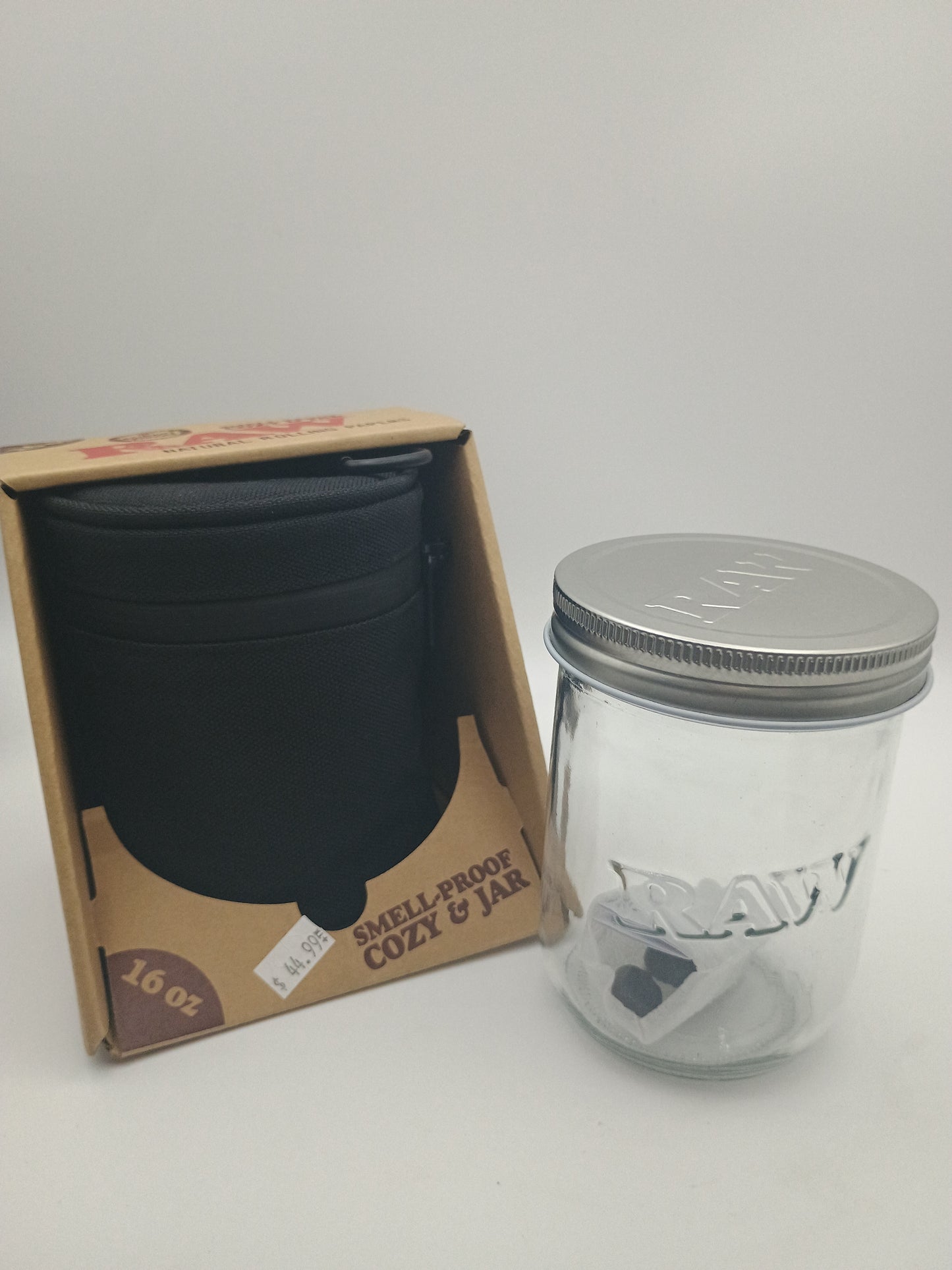 Raw Smell Proof Cozy & Jar 16oz