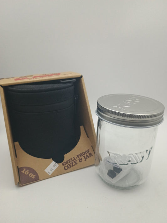 Raw Smell Proof Cozy & Jar 16oz