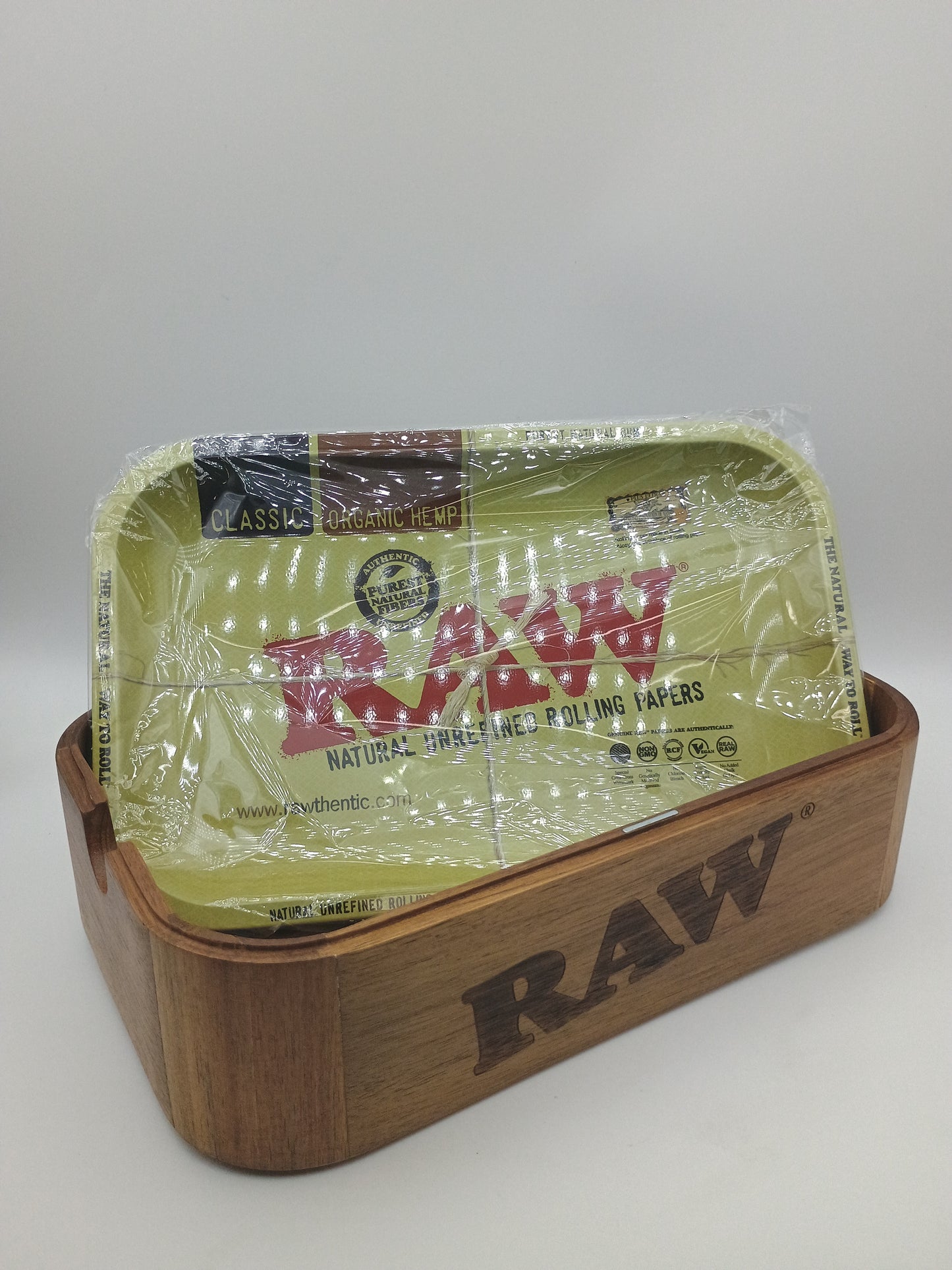 Raw Wooden Tray & Storage
