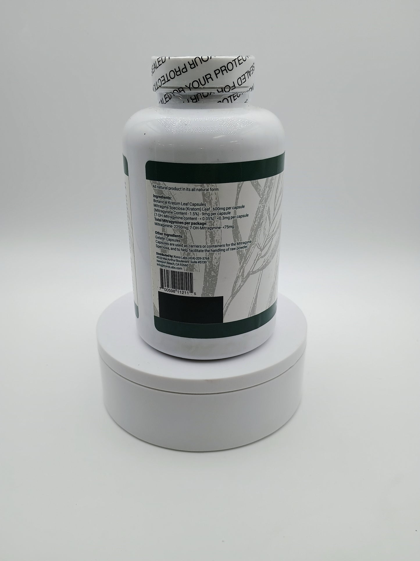 Whole Herbs Kratom Capsules 250 ct