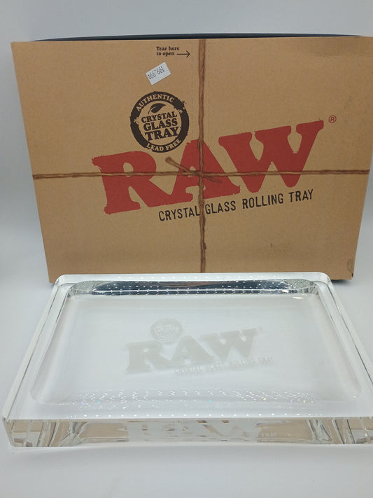 Raw Crystal Glass Rolling Tray