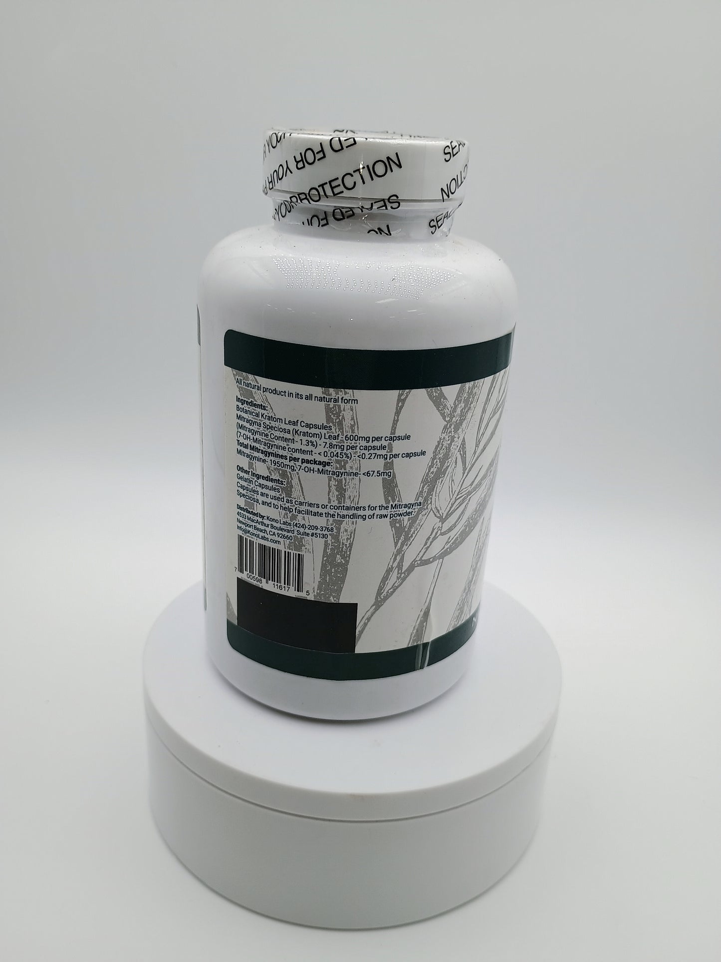 Whole Herbs Kratom Capsules 250 ct